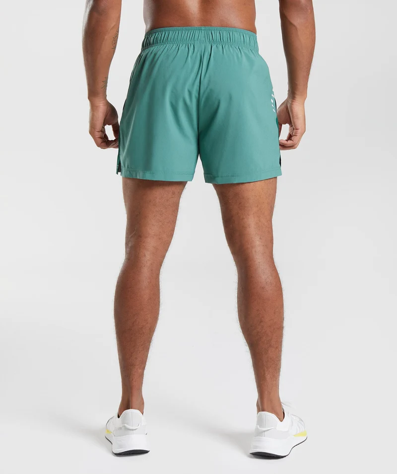 Gymshark Sport 5" Shorts - Hoya Green/Woodland Green