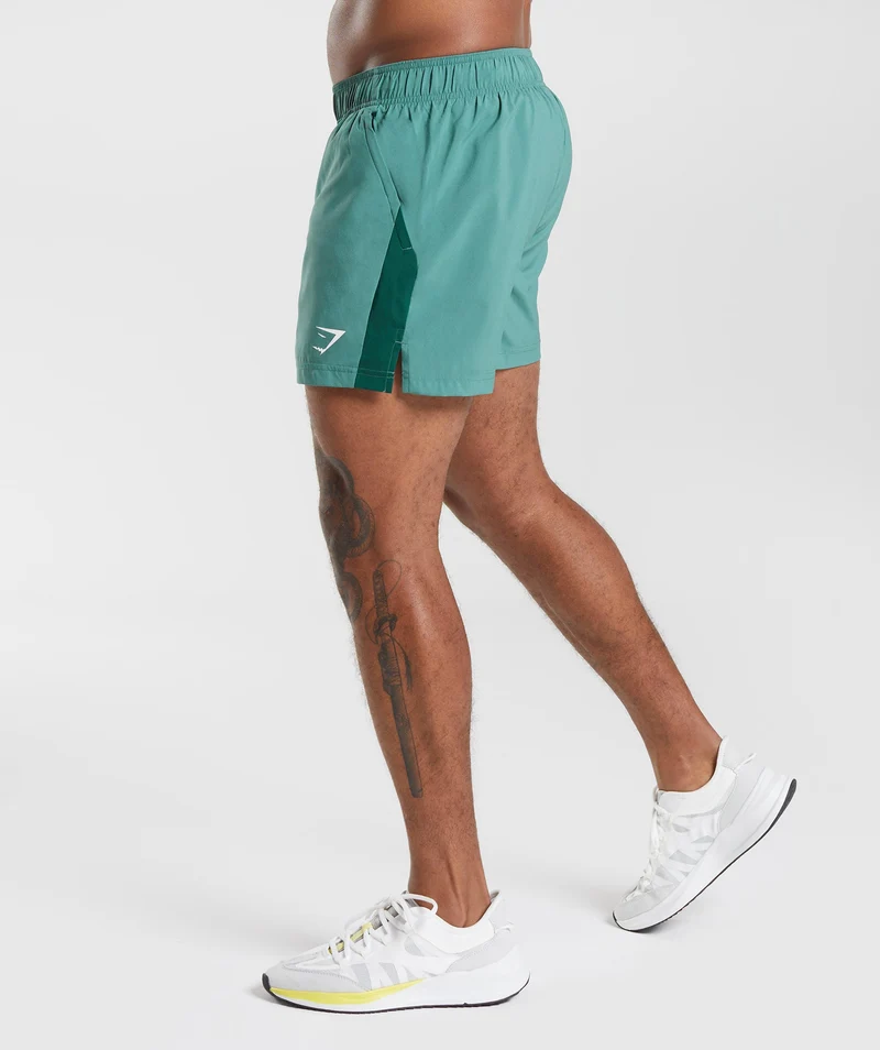 Gymshark Sport 5" Shorts - Hoya Green/Woodland Green