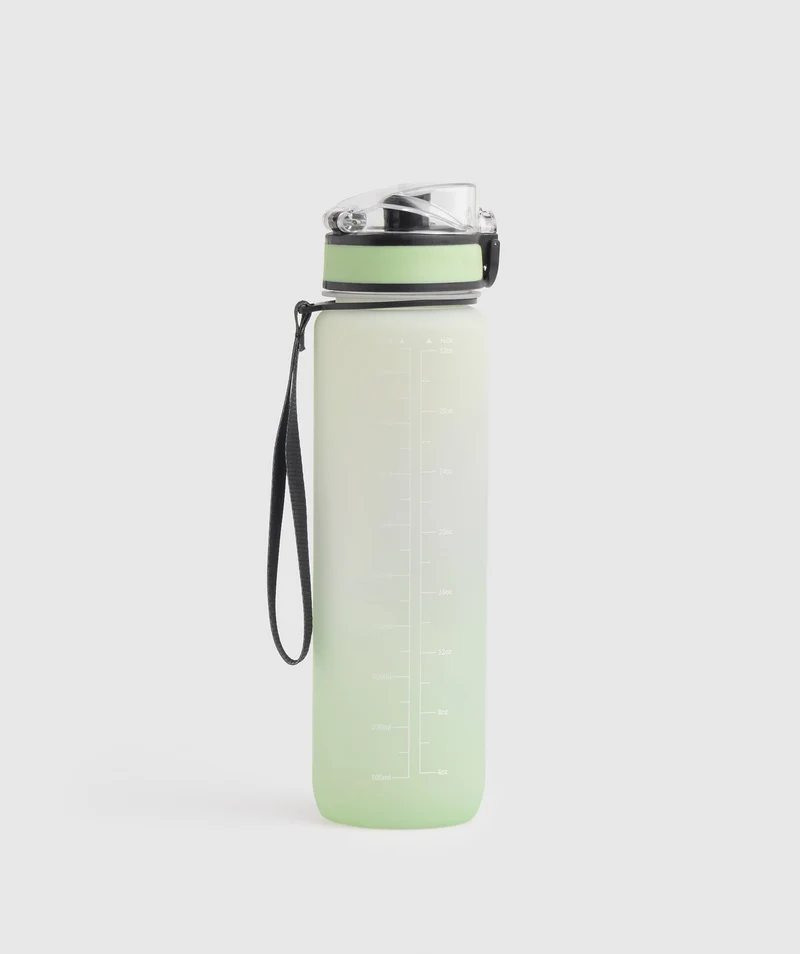 Gymshark Sports Bottle - Flora Green/Desert Sage Green