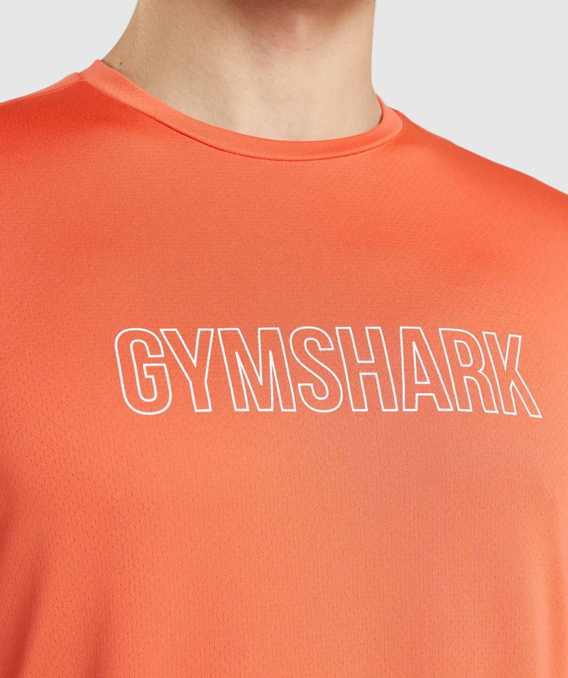 Gymshark Arrival Graphic T-Shirt - Papaya Orange