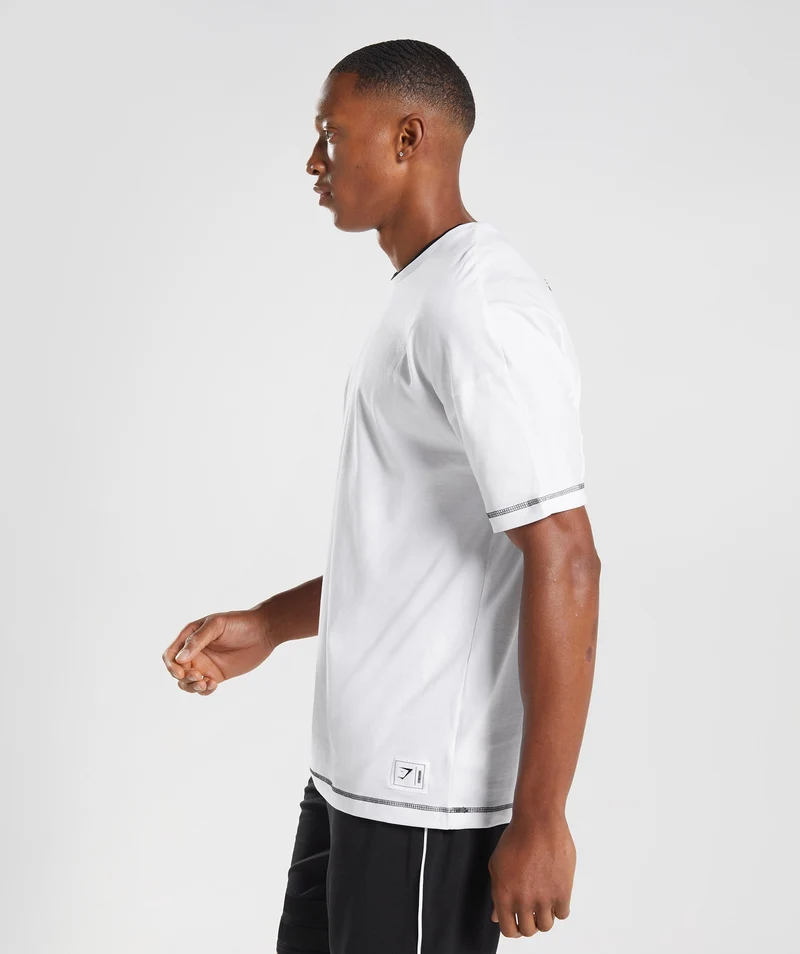 Gymshark Recess T-Shirt - White/Black
