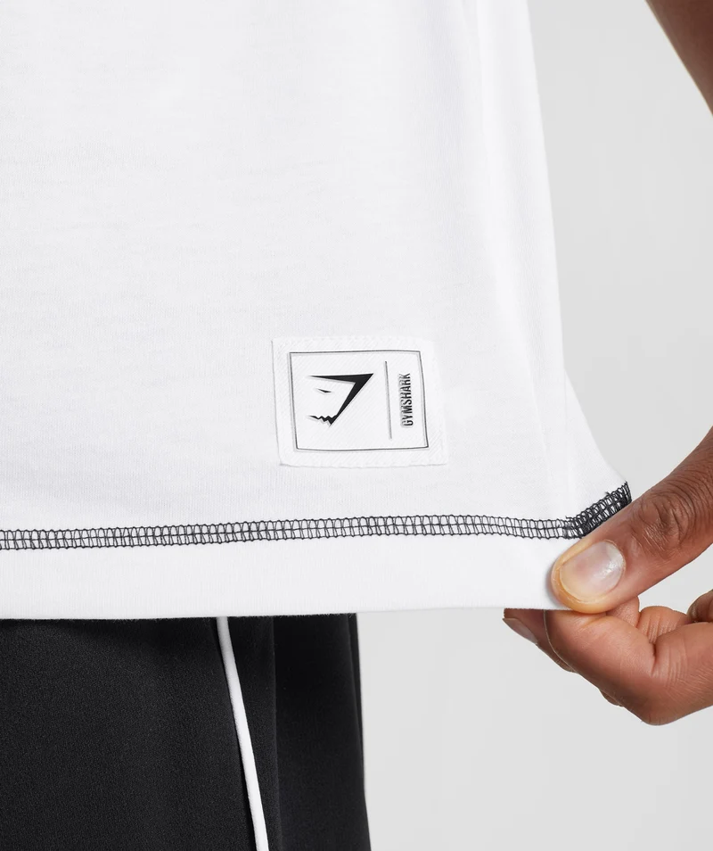 Gymshark Recess T-Shirt - White/Black