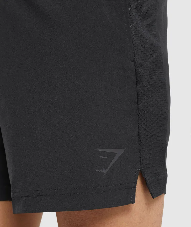 Gymshark Sport Stripe 7" Shorts - Black