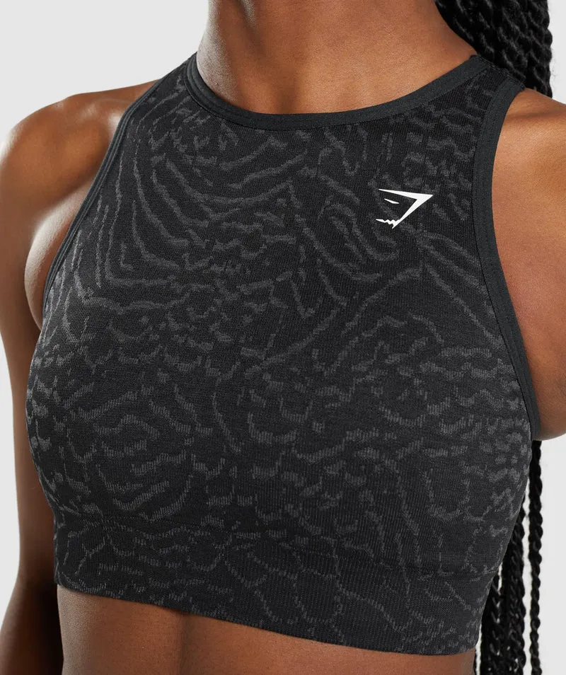 Gymshark Adapt Animal Seamless Sports Bra - Black