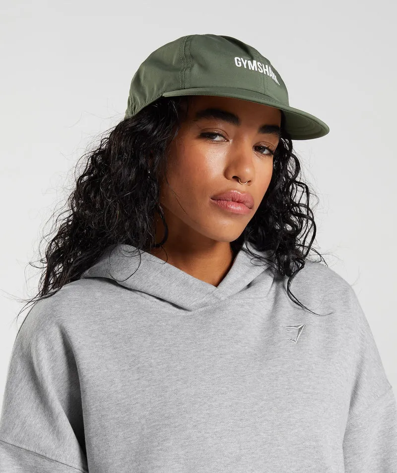 Gymshark Flat Peak Cap - Core Olive