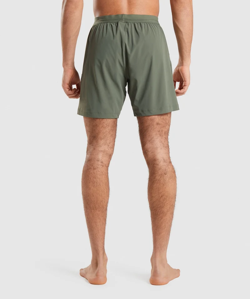 Gymshark Hybrid 6" Shorts - Core Olive