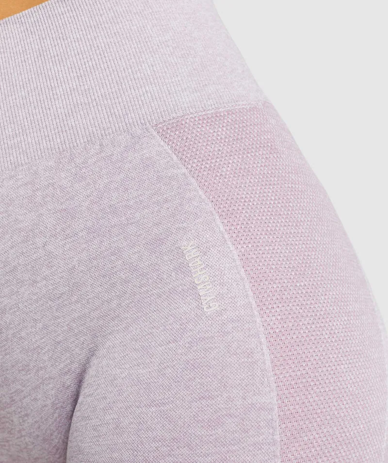 Gymshark Flex Cycling Shorts - Purple Marl/Grey