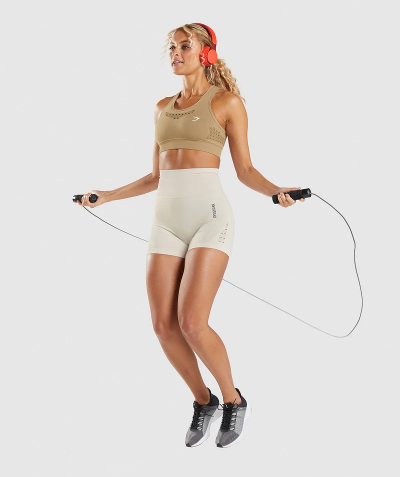 Gymshark Energy Seamless Shorts - Coconut White