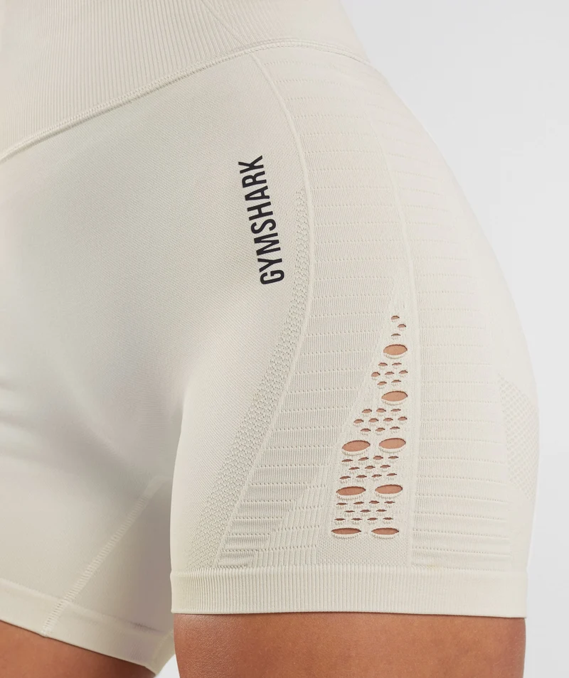Gymshark Energy Seamless Shorts - Coconut White