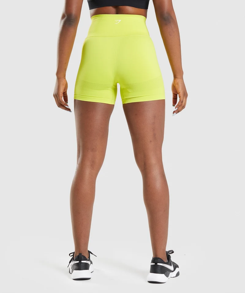 Gymshark Energy Seamless Shorts - Glitch Yellow