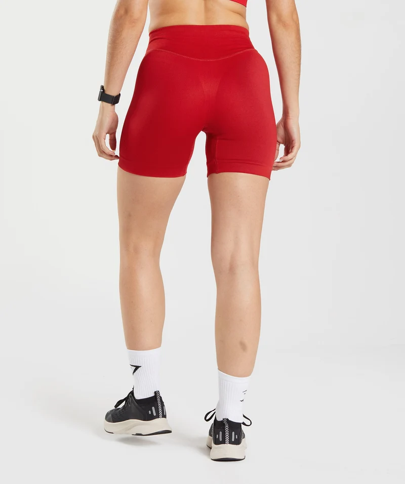 Gymshark Sweat Seamless Sculpt Shorts - Salsa Red