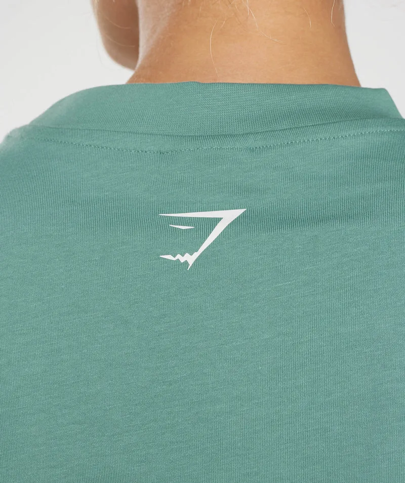 Gymshark Lifting Graphic Oversized T-Shirt - Ink Teal