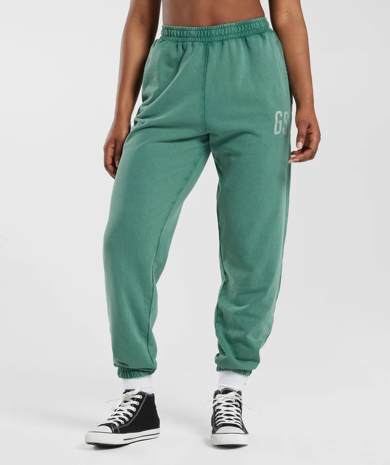Gymshark Collegiate Joggers - Ink Teal