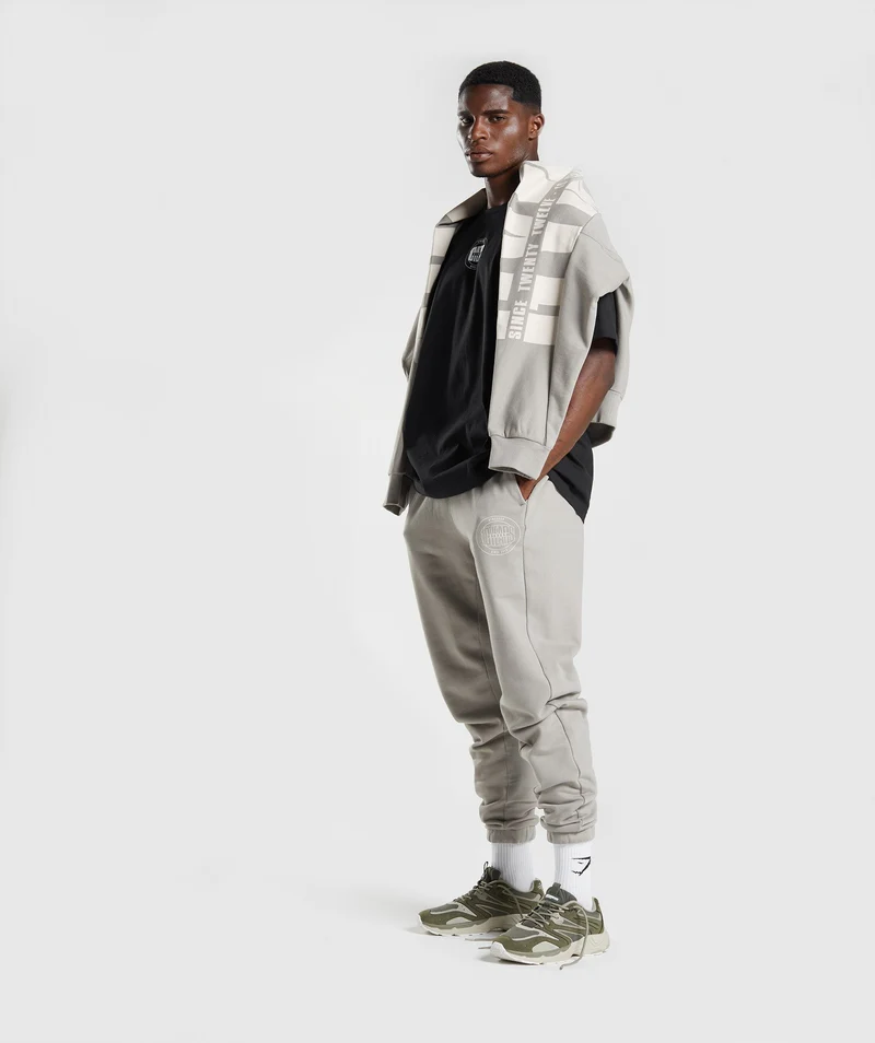 Gymshark GS10 Year Joggers - Ecru Brown