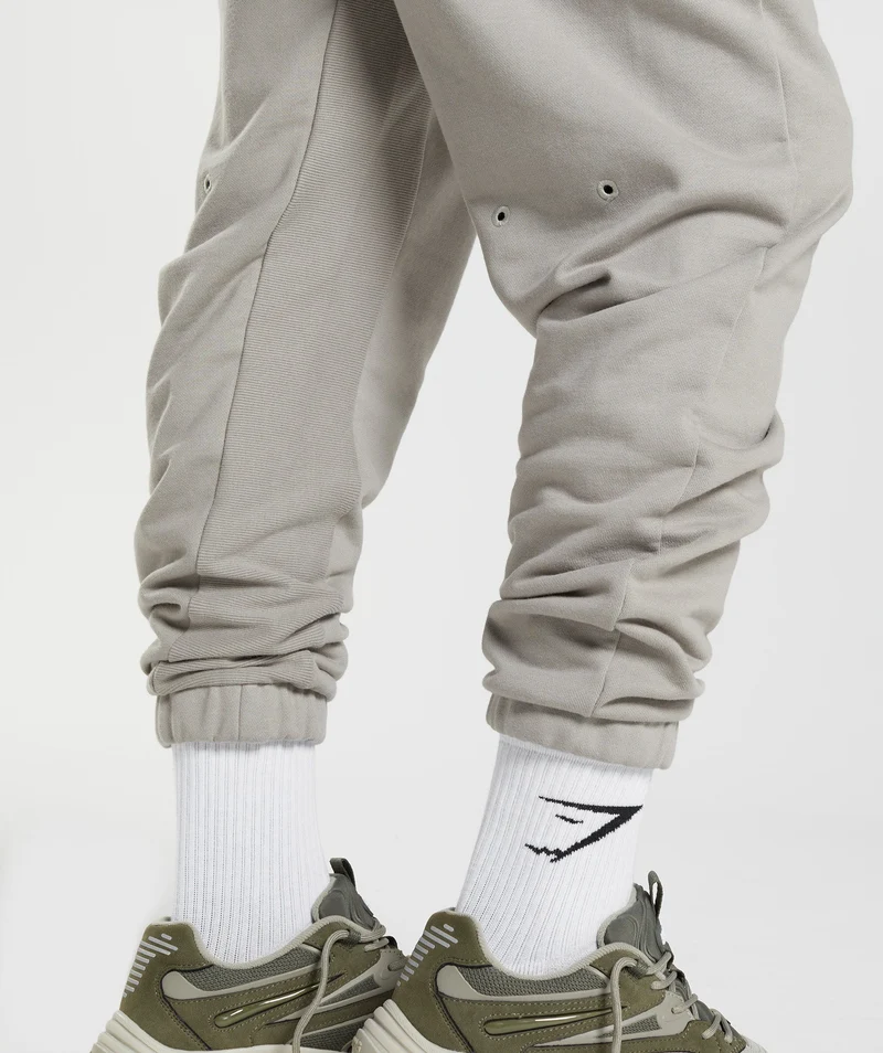 Gymshark GS10 Year Joggers - Ecru Brown