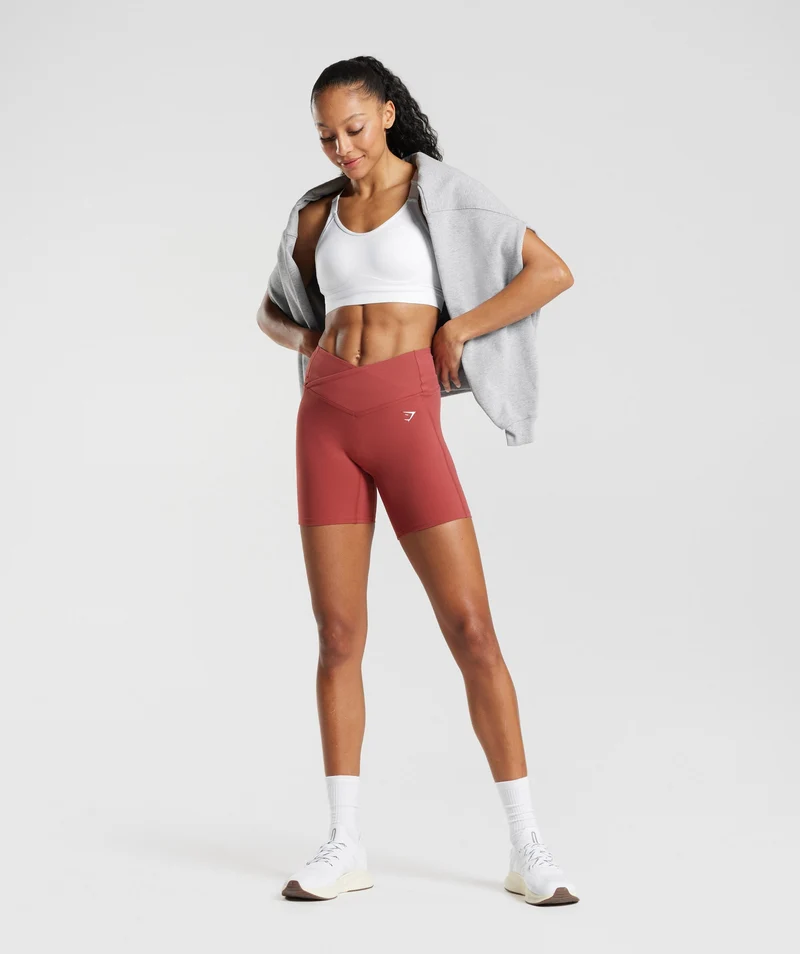 Gymshark Crossover Shorts - Pomegranate Red