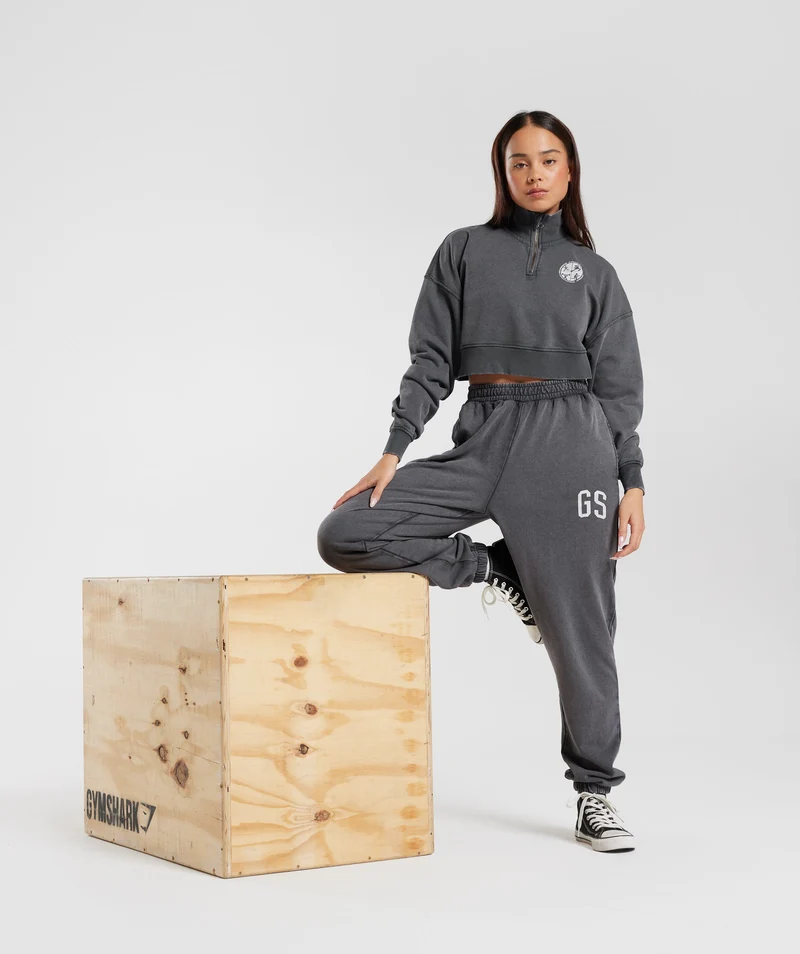 Gymshark Collegiate Joggers - Silhouette Grey