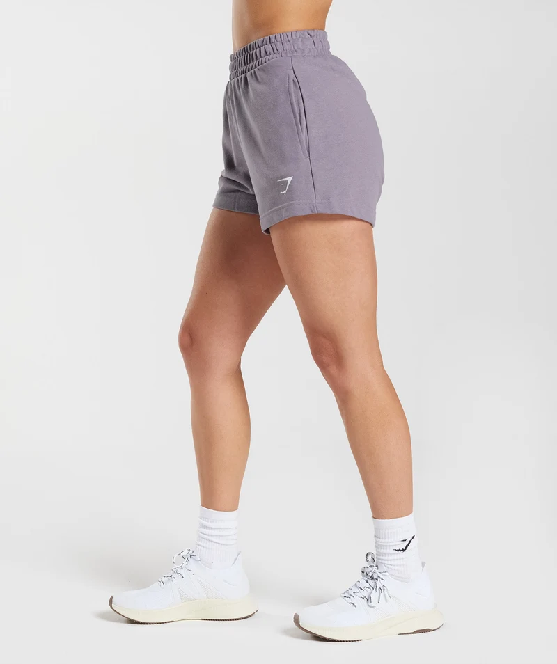 Gymshark Fraction Sweat Shorts - Slate Lavender