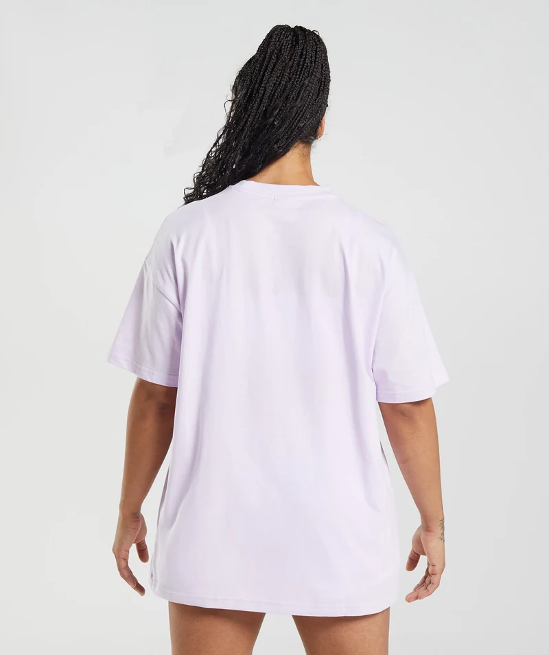 Gymshark Legacy Oversized T-Shirt - Faded Lilac