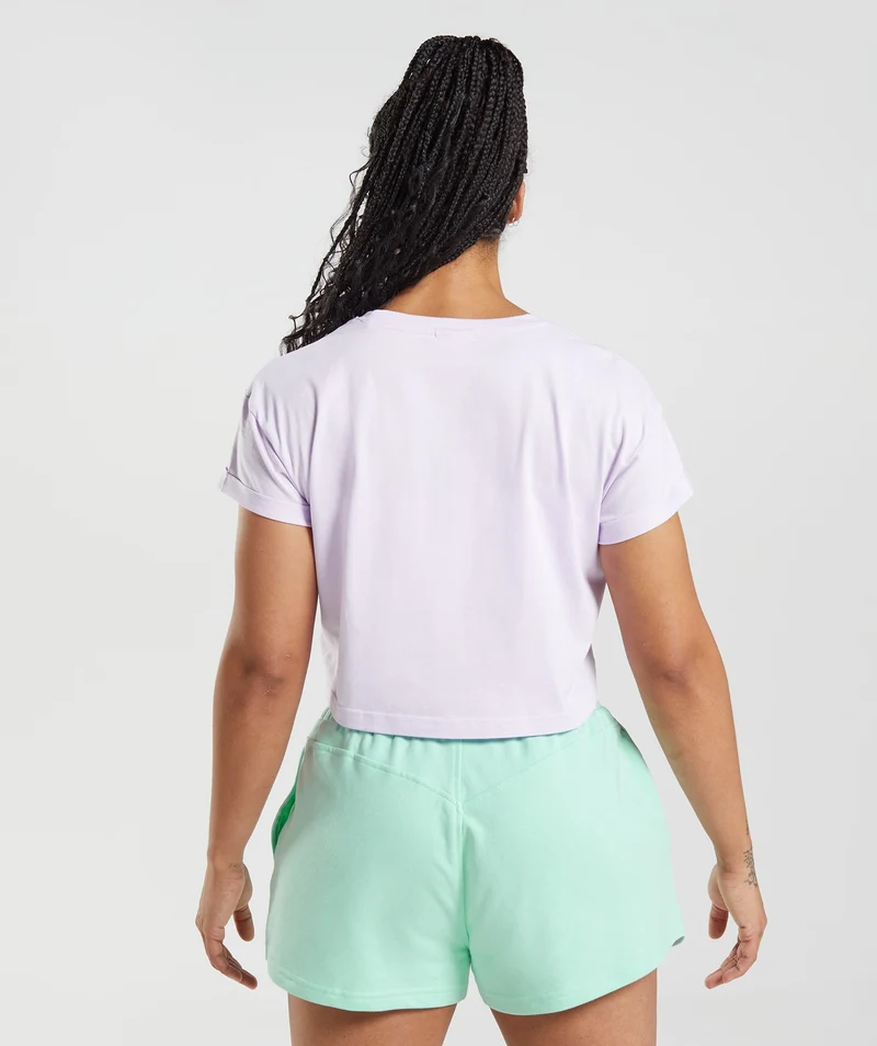 Gymshark Legacy Crop Top - Faded Lilac