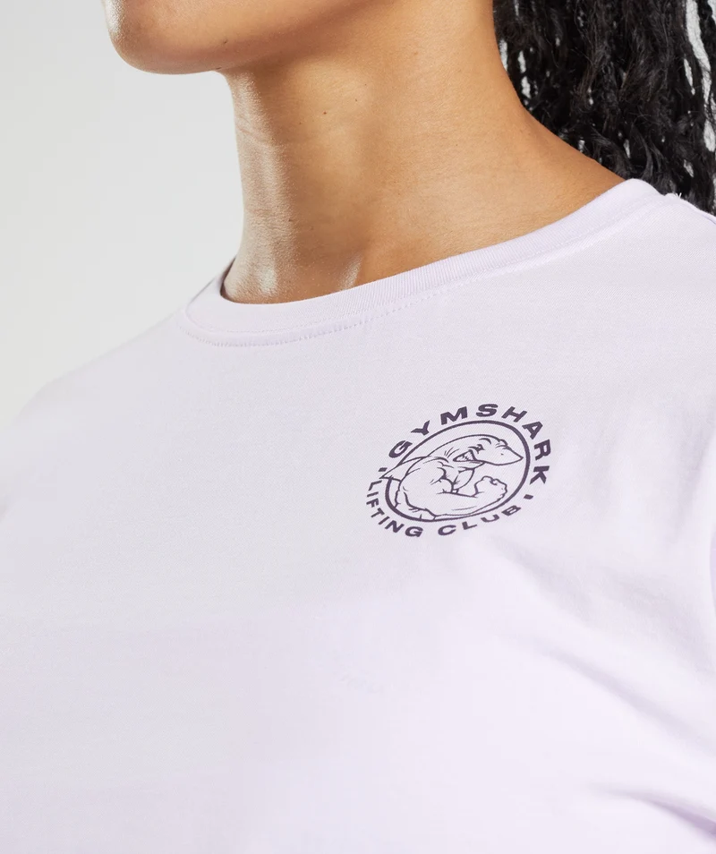 Gymshark Legacy Crop Top - Faded Lilac