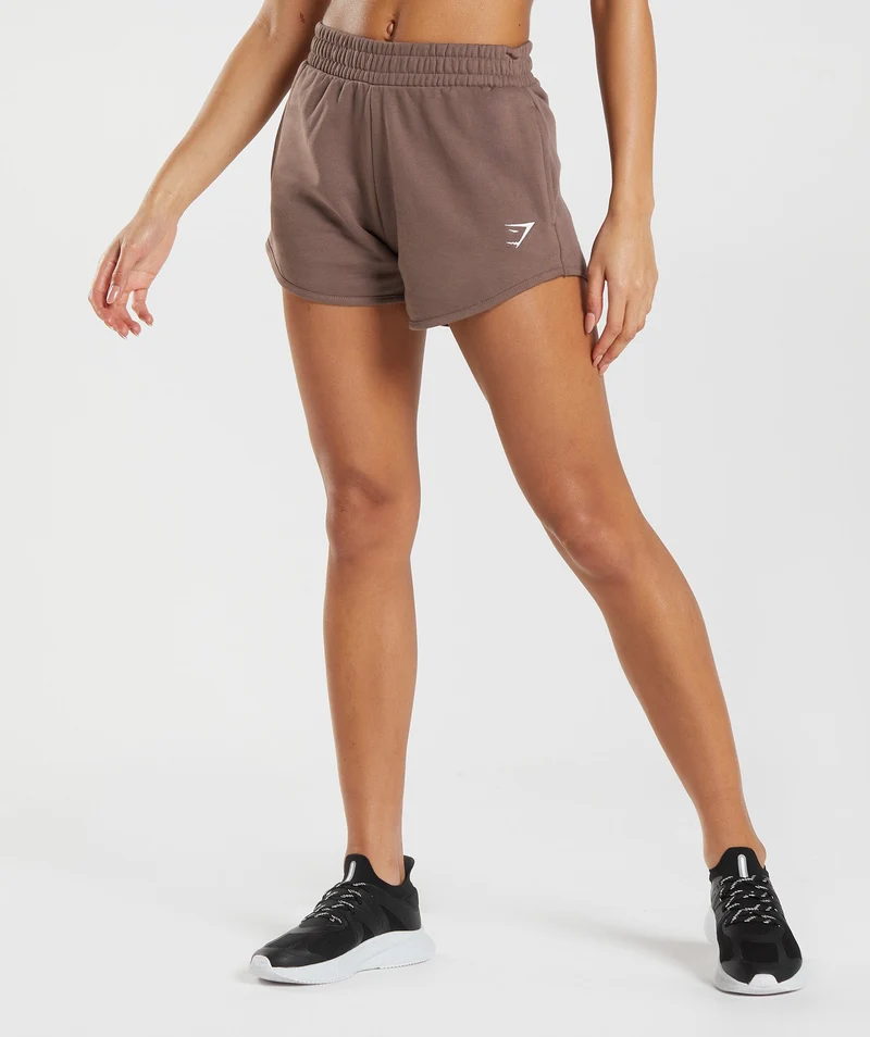 Gymshark Training Sweat Shorts - Truffle Brown