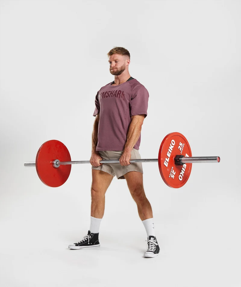 Gymshark Power Washed Rag Top - Cherry Brown