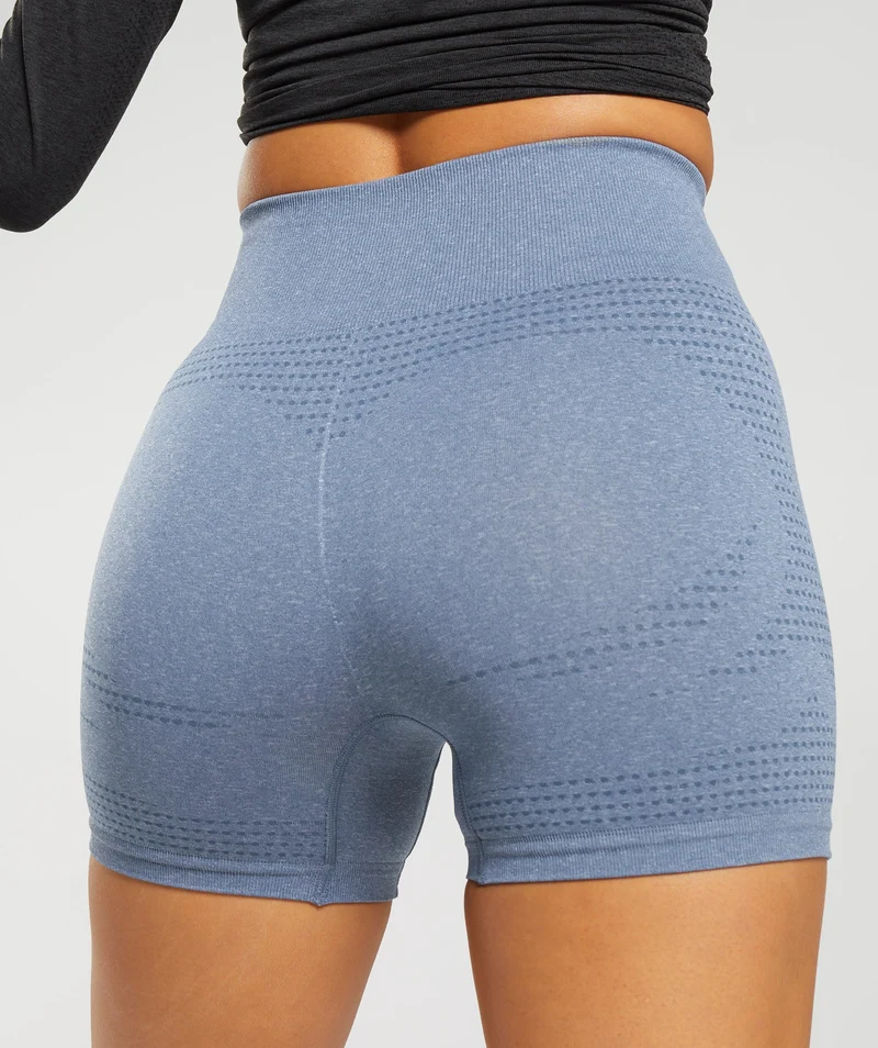 Gymshark Vital Seamless Shorts - Evening Blue Marl