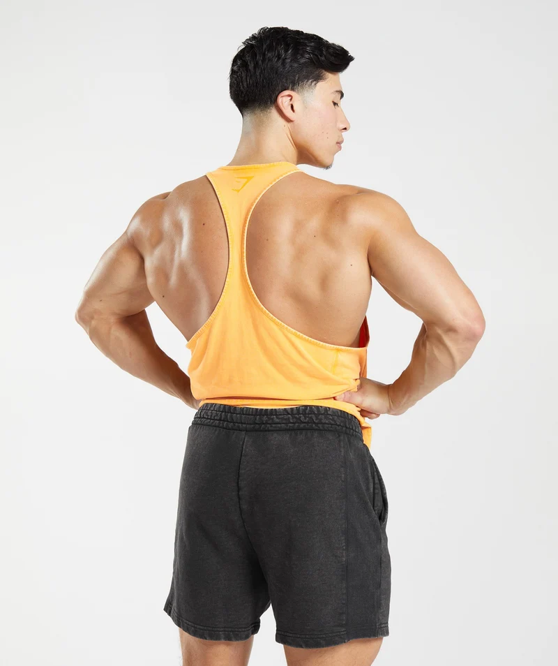 Gymshark Power Washed Stringer - Sunny Yellow