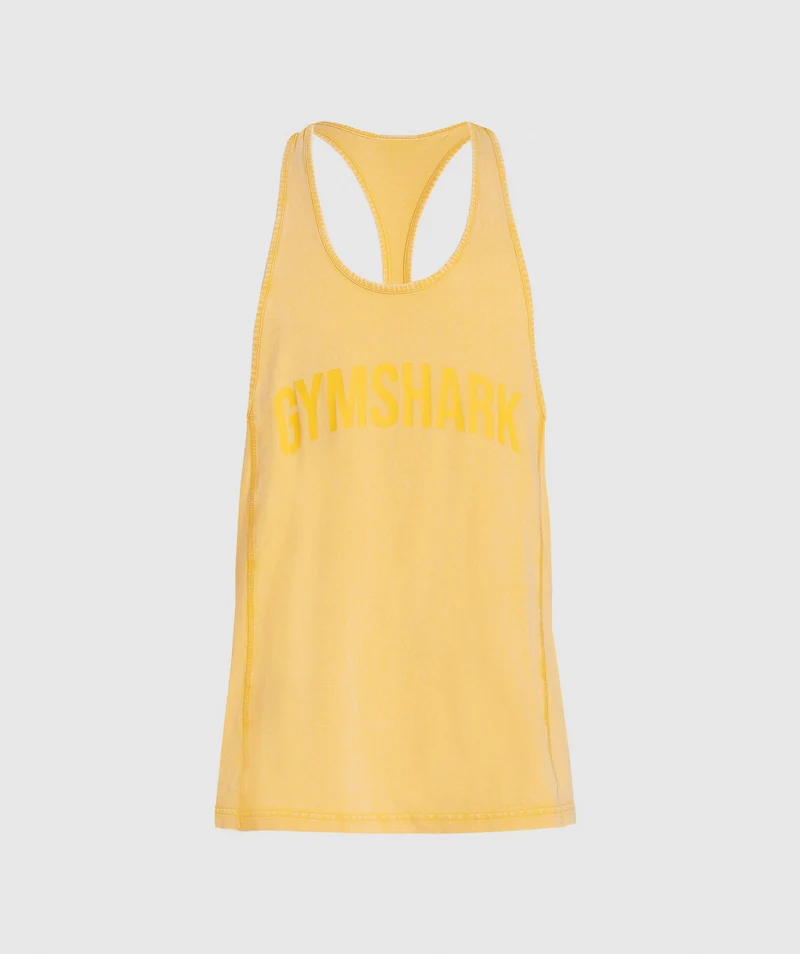 Gymshark Power Washed Stringer - Sunny Yellow