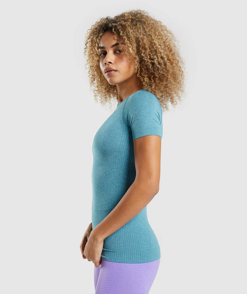 Gymshark Vital T-Shirt - Tahoe Teal Marl