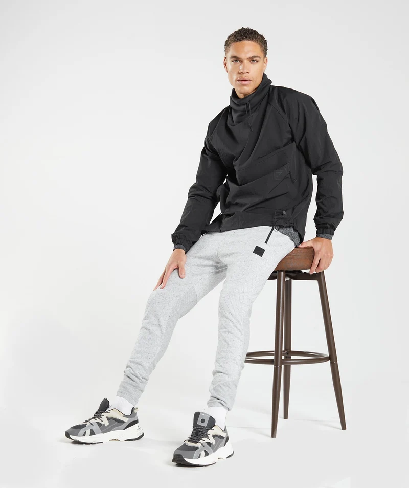 Gymshark Retake Knit Joggers - Light Grey Marl