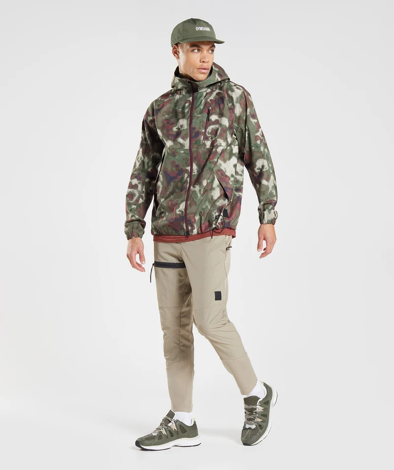 Gymshark Retake Woven Joggers - Cement Brown