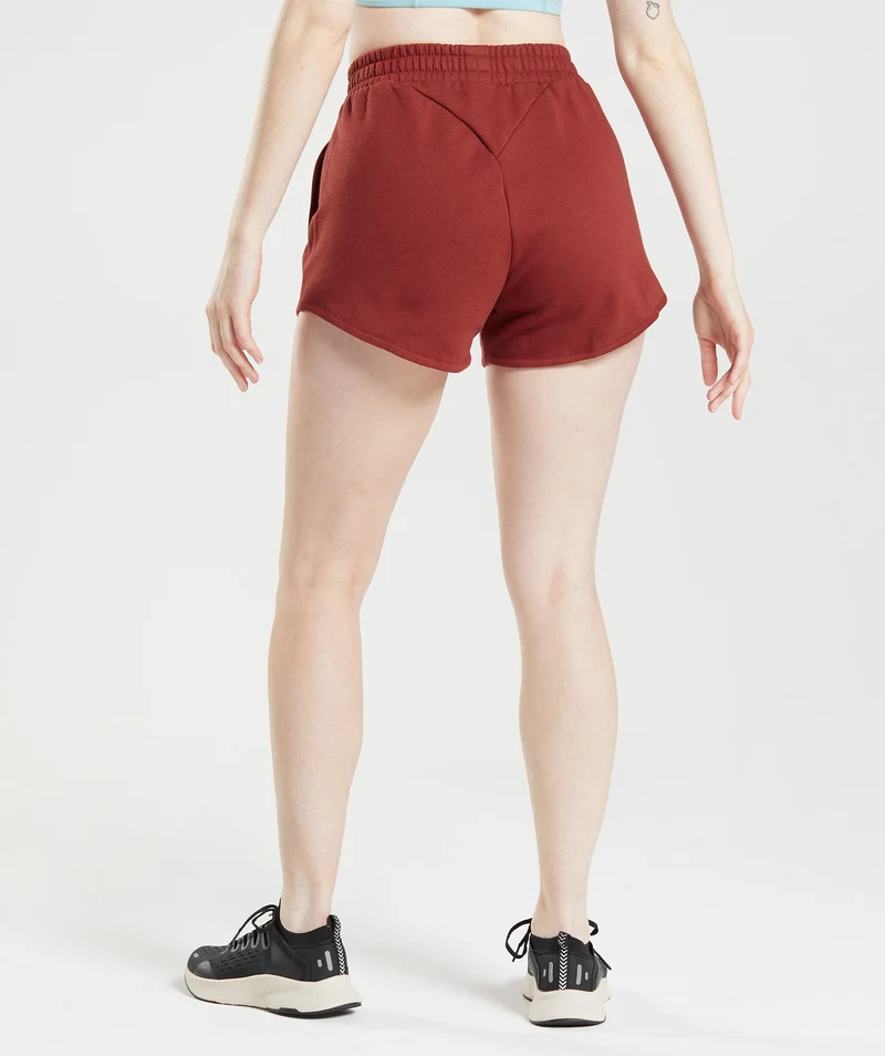 Gymshark Training Sweat Shorts - Rosewood Red