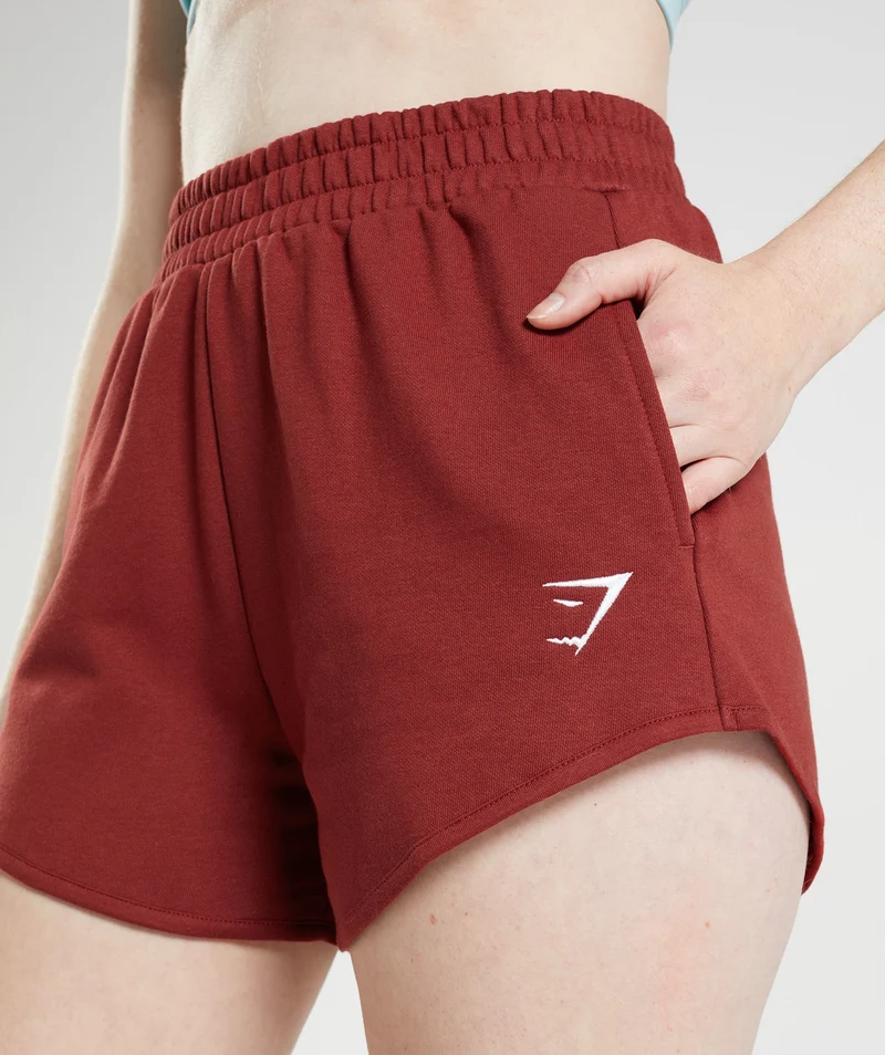Gymshark Training Sweat Shorts - Rosewood Red