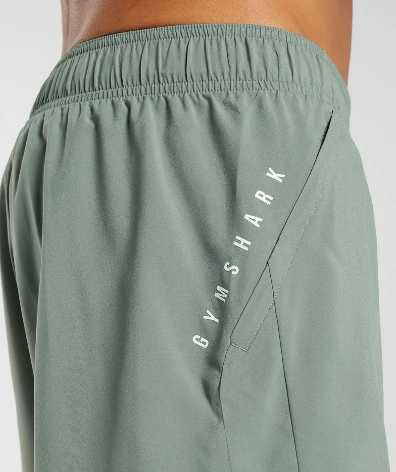 Gymshark Sport 5" 2 In 1 Shorts - Willow Green/Desert Sage Green