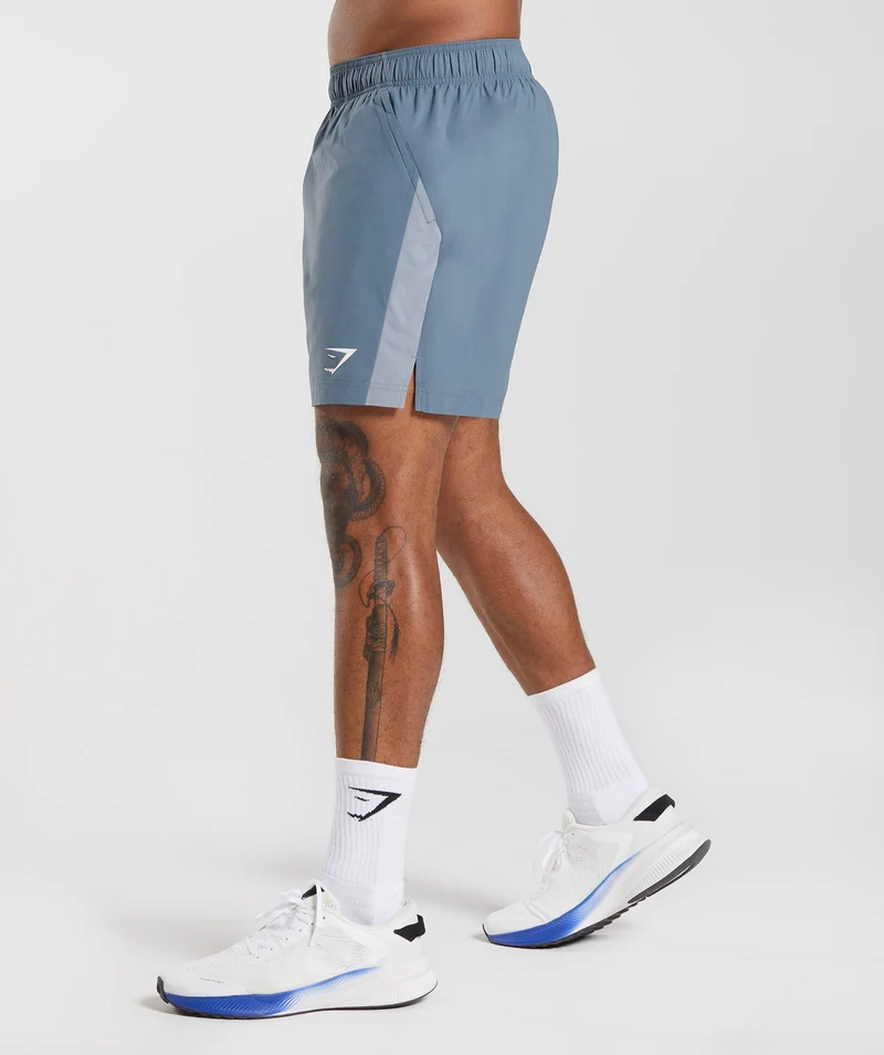 Gymshark Sport 7" Shorts - Evening Blue/Drift Grey