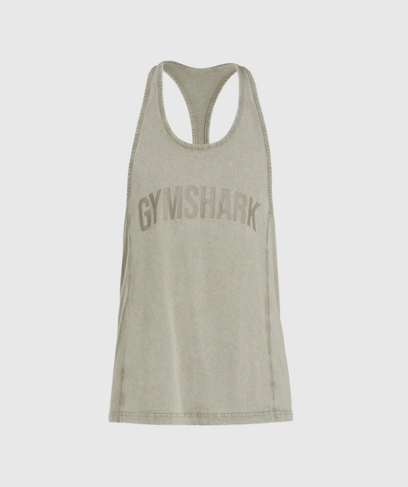 Gymshark Power Washed Stringer - Ecru Brown