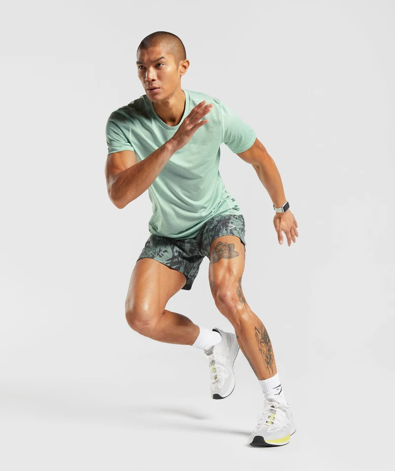 Gymshark Sport 5" 2 In 1 Shorts - Willow Green/Black
