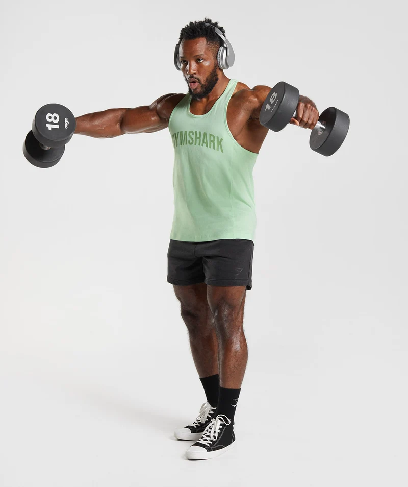 Gymshark Power Stringer - Aloe Green