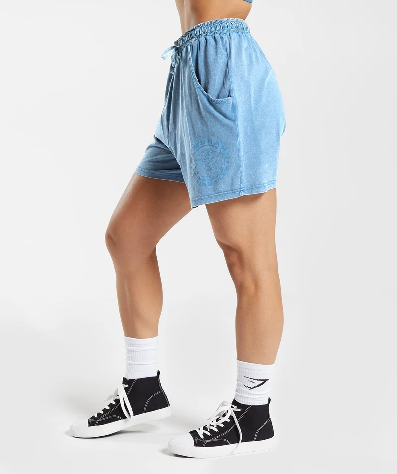 Gymshark Legacy Loose Shorts - Lakeside Blue