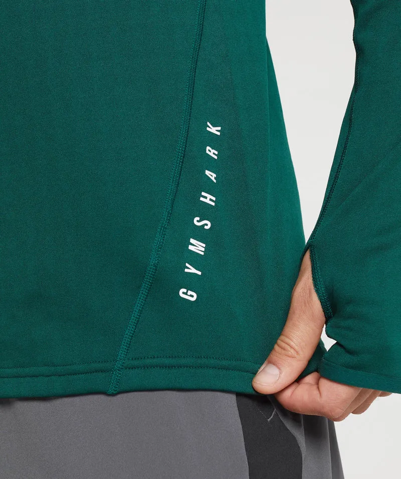 Gymshark Sport 1/4 Zip - Woodland Green