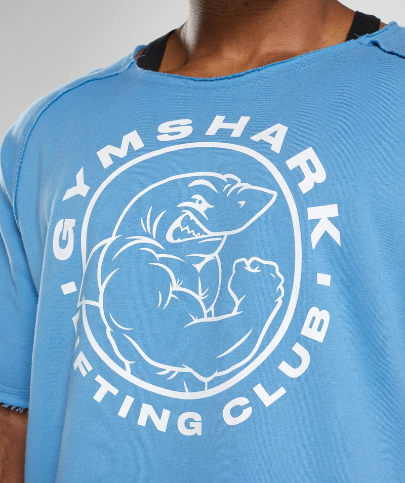 Gymshark Legacy Rag Top - Coastal Blue