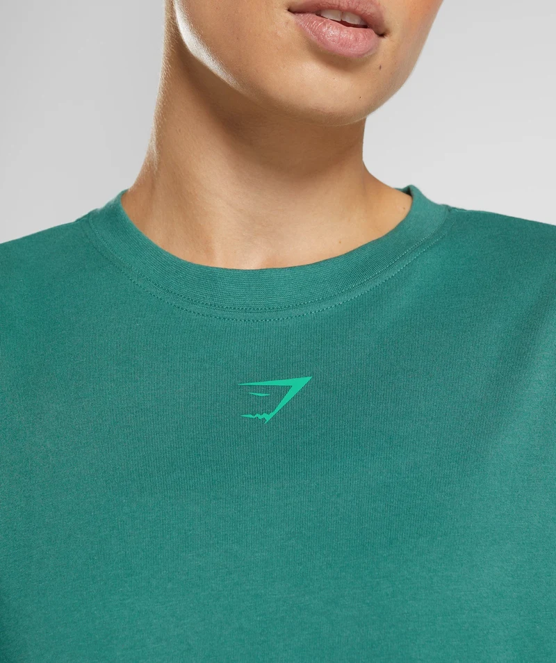 Gymshark Fraction Oversized T-Shirt - Hoya Green