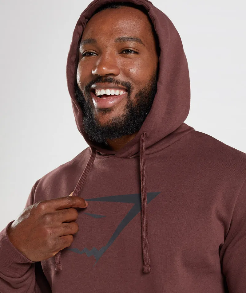 Gymshark Sharkhead Infill Hoodie - Cherry Brown