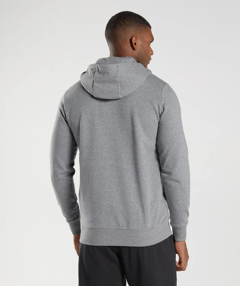 Gymshark Sharkhead Infill Hoodie - Charcoal Grey Marl