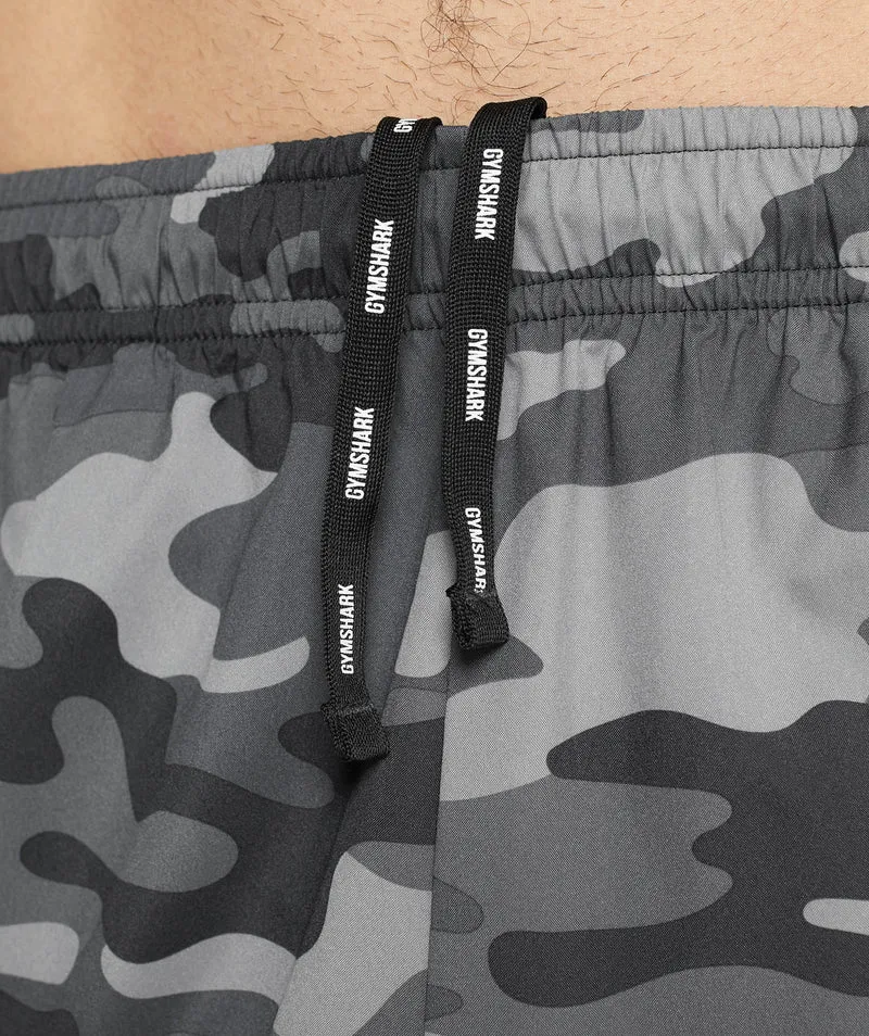 Gymshark Arrival 7" Shorts - Grey Print