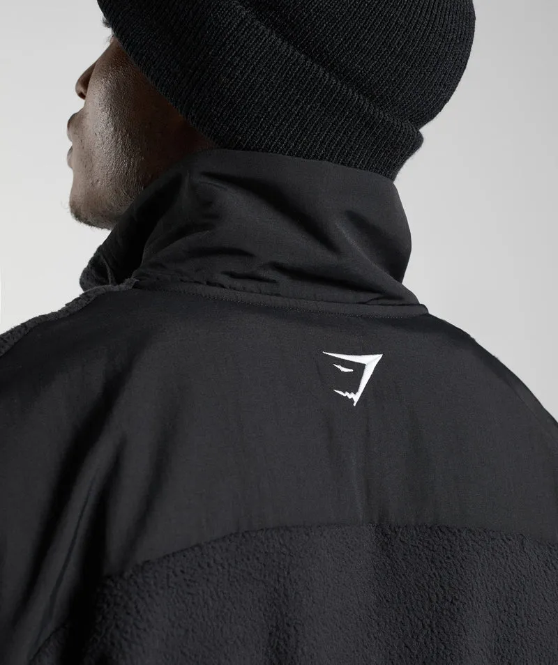 Gymshark Vibes Fleece 1/4 Zip - Black