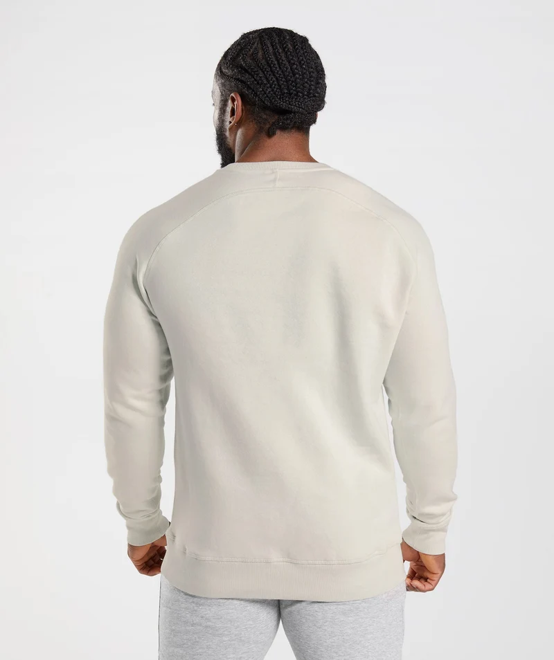 Gymshark Crest Sweatshirt - Pebble Grey