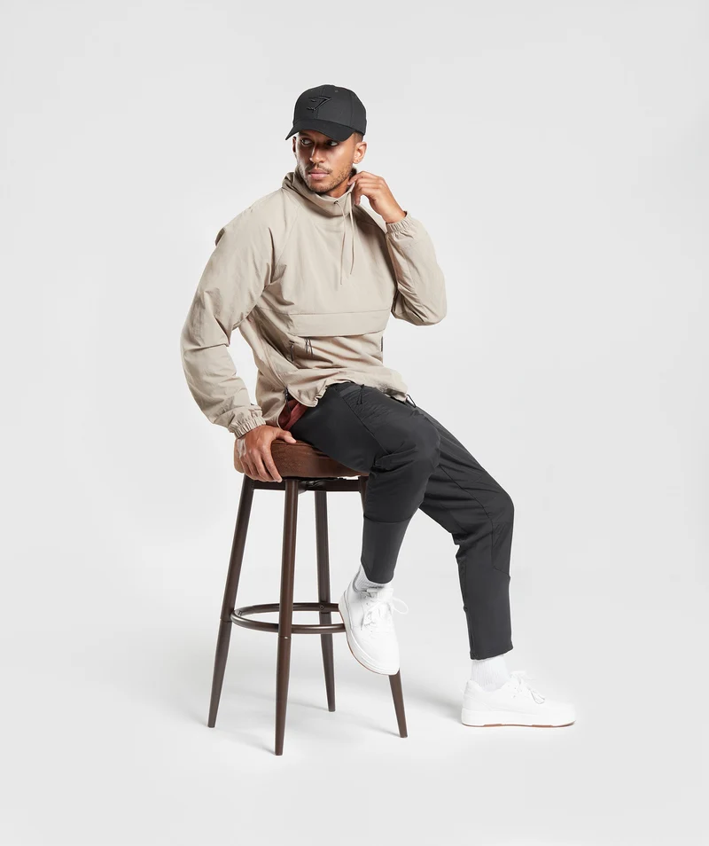 Gymshark Retake Anorak - Cement Brown